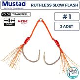 Mustad As4 Ap Ruthless Slow Flash Çiftli Asist İğne Ts #1 (2 Adet)