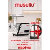 Musullu 3500w Et Kıyma Makinesi + Kettle Hediyeli