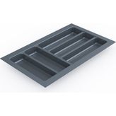 Mutfak Çekmece Içi Kaşıklık 29CM x 48CM (Yanlar ve Boydan 4cm Kesilebilir) Antrasit Gri - 1 Adet