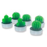 Mutlu Adım 6 Adet Kaktüs Tealight Mum
