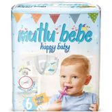 Mutlu Bebe No:6 XLarge 16 Adet Bebek Bezi