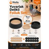 MUTLU TAVUKÇULUK Folluk 10 Adet 10 Adet Keçe Güvercin Delikli Oval Güvercin Folluğu Ve Keçesi Yumurtalık Pigeon Kümes