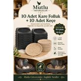 MUTLU TAVUKÇULUK Folluk 10 Adet 10 Adet Keçe Güvercin Kare Güvercin Folluğu Ve Keçesi Yumurtalık Pigeon Kümes Ekipman