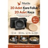 MUTLU TAVUKÇULUK Folluk 20 Adet 20 Adet Keçe Güvercin Kare Güvercin Folluğu Ve Keçesi Yumurtalık Pigeon Kümes Ekipman