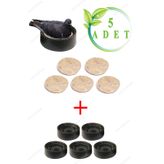 MUTLU TAVUKÇULUK Folluk 5 Adet 5 Adet Keçe Güvercin Delikli Oval Güvercin Folluğu Ve Keçesi Yumurtalık Pigeon Kümes