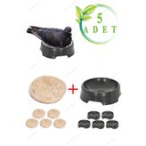 MUTLU TAVUKÇULUK Folluk 5 Adet 5 Adet Keçe Güvercin Oval Güvercin Folluğu Ve Keçesi Yumurtalık Pigeon Yuvalık Kümes