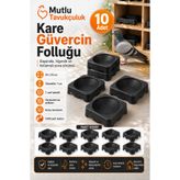 MUTLU TAVUKÇULUK Foluk Güvercin Folluğu Kare 10 Adet Yumurtalık Yuva Plastik Pigeon Yuvalık Kümes Ekipmanları Malzeme