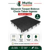 MUTLU TAVUKÇULUK Güvercin Tavşan Bıldırcın Civciv Taban Izgarası 50x50 cm 1 Adet Plastik Kümes Kafes Yer Izgarası