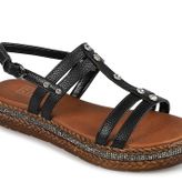 Muya 97201-2133 Siyah Kadın Sandalet