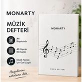Müzik Defteri A4 Dikey Ciltli, 40 Yaprak