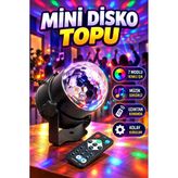 Müzik Sensörlü 7 Modlu Renkli Led Disko Parti Işığı