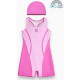 My Kids Wear Kız Çocuk Deniz Yüzücü Mayoları 5-16 Yaş 12614 - 6TH-Pembe - 15 - 16 Yaş