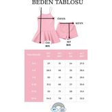 My Kids Wear Kız Çocuk Garson Mayo Elbiseli Şortlu 2’li Takım 12415 - Açık Pembe - 9 - 10 Yaş