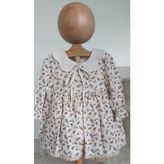 My Mio Naturel Çiçekli Elbise - 68 cm - Bej