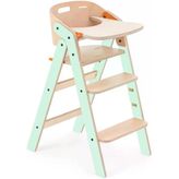 Mychair Ahşap Katlanır Mama Sandalyesi Mint
