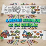 Myg Plus Boyama Kağıdı Rulo 4 Metre Dev Boy - Canavar Arabalar 45 cm - 1 - 0