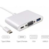 Mykablo Usb 3.1 Type-c Giriş - Vga+usb3.0+type-c Çevirici