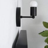 Mylight Retro Rustik Mat Siyah Aplik
