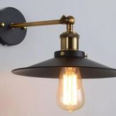 Mylights 22 cm Retro Rustik Mafsalı Duvar Lambası Harekli Başlık Aplik