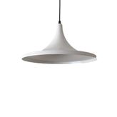 Mylights 37 Cm Beyaz İçi Beyaz Modern Spor Metal Tekli Sarkıt Avize