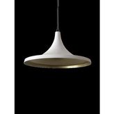 Mylights 37 Cm Mat Beyaz İçi Altın Metal Sarkıt Avize Rustik Retro Tekli