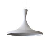 Mylights Beyaz İçi Beyaz Metal Sarkıt Avize 36Cm