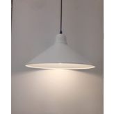 Mylights Beyaz İçi Beyaz Metal Sarkıt Avize 38Cm