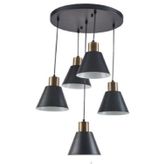 Mylights Retor Rustik Metal Sarkıt Avize Mat Siyah