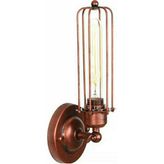 Mylights Retro Bakır Eskitme Kafes Aplik Retro Rustik Aplik