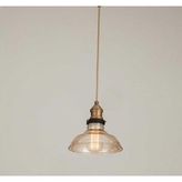Mylights Retro Bal Cam Tekli Rustik Avize 23 cm - Ahşap - 1