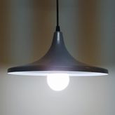 Mylights Retro Beyaz Siyah İçi Beyaz Metal Sarkıt Avize 39