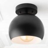 Mylights Retro Plofonyer 20 cm En Siyah Küre Tavan Avize