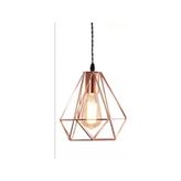 Mylights Retro Rustik Bakır Tekli Sarkıt Avize - Ahşap - 1