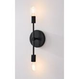 Mylights Retro Rustik Ikili Aplik Siyah E27 Duy