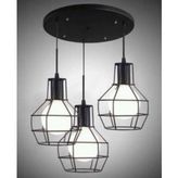 Mylights Retro Rustik Kafes Üçlü Sakıt Avize