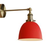 Mylights Retro Rustik Mafsalı Hareketli Kırmızı Duvar Lambası Aplik