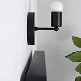 Mylights Retro Rustik Mat Siyah Aplik