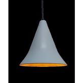 Mylights Retro Rustik Metal Sarkıt Avize Beyaz İçi Altın Tekli Avize