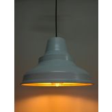 Mylights Retro Rustik Metal Sarkıt Avize Beyaz İçi Altın