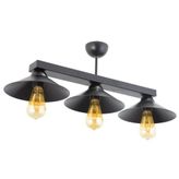 Mylights Retro Rustik Sıralı Avize Üçlü Metal Avize