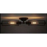 Mylights Retro Rustik Tavan ve Duvar Aplik Armatür Avize - Ahşap - 1