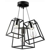 Mylights Retro Üçlü Küp Avize Siyah E27