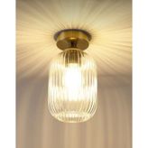 MYLİGHTS RUSTİK VİNTAGE BAL CAMLI TAVAN PLOFONYER AVİZE 14 cm cap