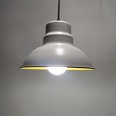 Mylights Vintage Retro Rustik Metal Sarkıt Avize Beyaz İçi Altın