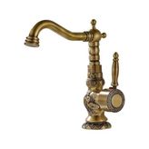 Mym Antik Işlemeli Kısa Lavabo Bataryası