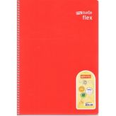 Mynote Flex Kırmızı 40 Yaprak Kareli Spiralli Defter