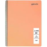 MyNote Flex Pastel Çizgili Defter A4 120 Yaprak Turuncu