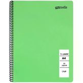 MyNote Flex Pastel Çizgili Defter A4 120 Yaprak Yeşil