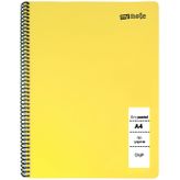 MyNote Flex Pastel Çizgili Defter A4 60 Yaprak Sarı