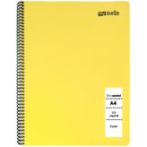MyNote Flex Pastel Kareli Defter A4 120 Yaprak Sarı